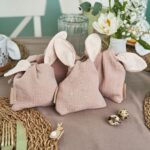 3 Hasenbeutel Musselin Beige Set 02 – Bild 5