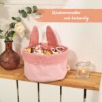Osternest mit Hasenohren Musselin Rosa Set 01 – Bild 4