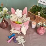 Osternest mit Hasenohren Musselin Rosa Set 01 – Bild 6