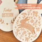 2 Ostersäckchen Musselin mit Holzcutouts Set 02 – Bild 4
