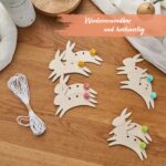 Wandgirlande Holz Hasen mit Pompons Set 01 – Bild 3