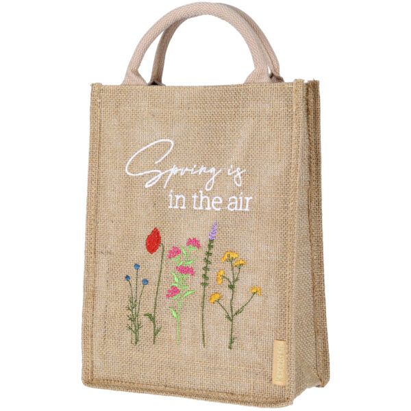 Jutetasche Hello Spring