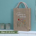 Jutetasche Hello Spring – Bild 2