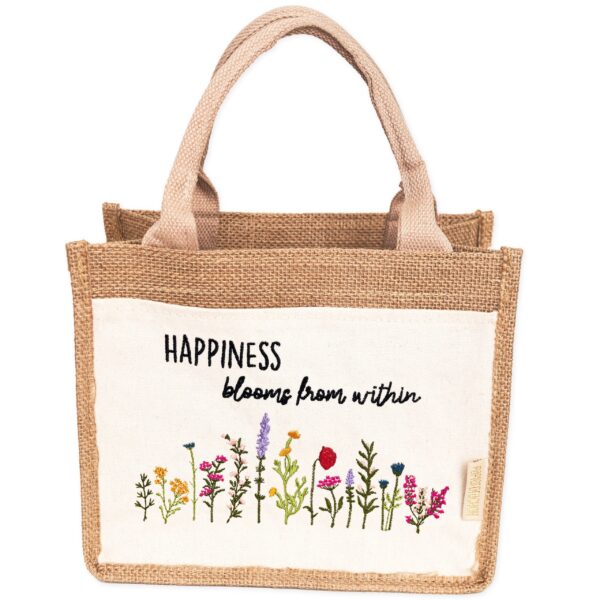 Jutetasche Frühlingswiese Set 01