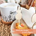 Kuchenstecker aus Holz mit Pompons Set 01 – Bild 4