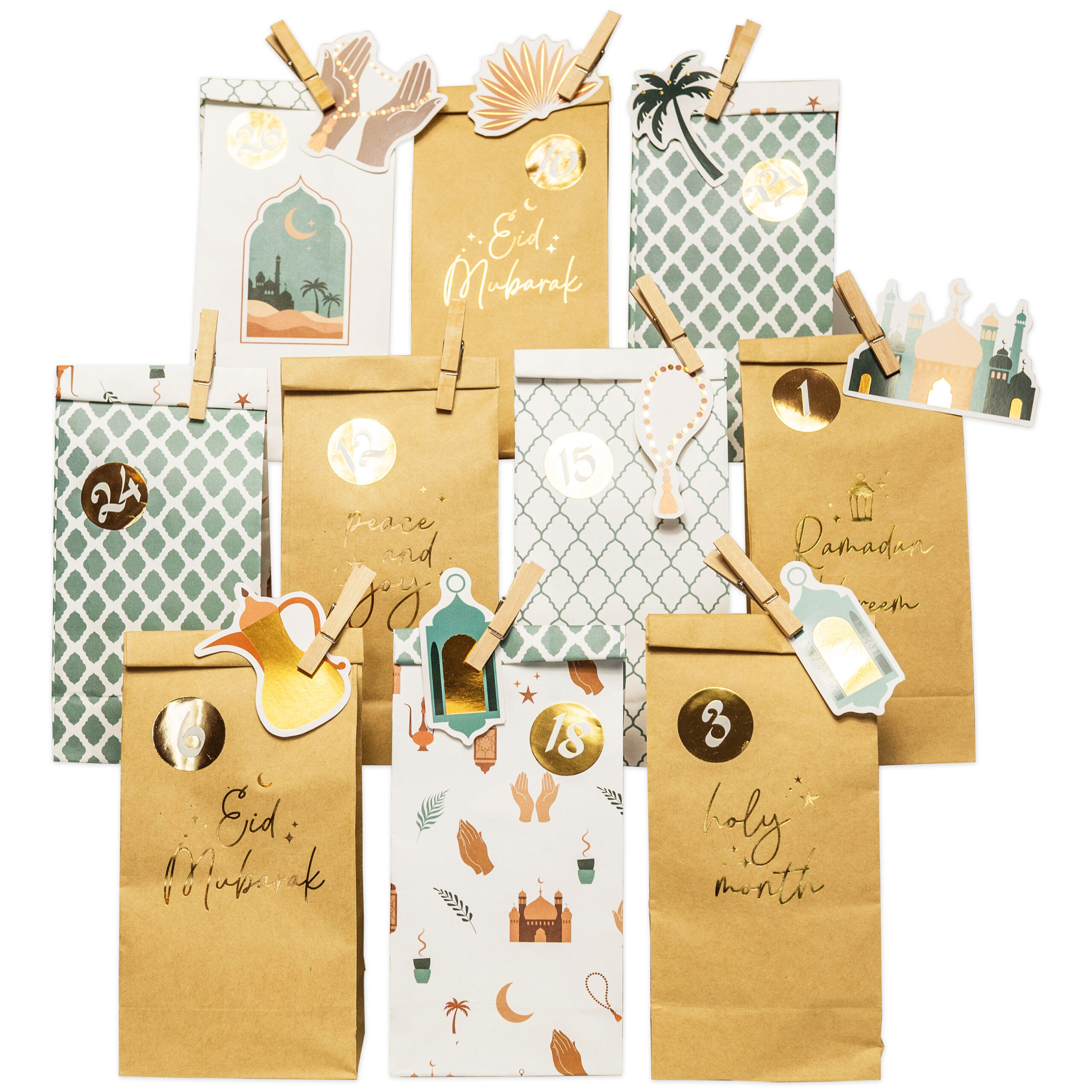 Ramadan Kalender – mint – gold