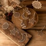 12 Holz Anhänger für Ramadan