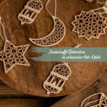 12 Holz Anhänger für Ramadan – Bild 3