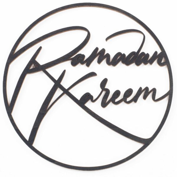 Ramadan Holzring schwarz – Dekoration