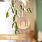 12 Ramadan Holzanhänger natur