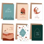 6 Ramadan Klappkarten Boho
