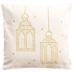 Ramadan Kissen goldene Laternen