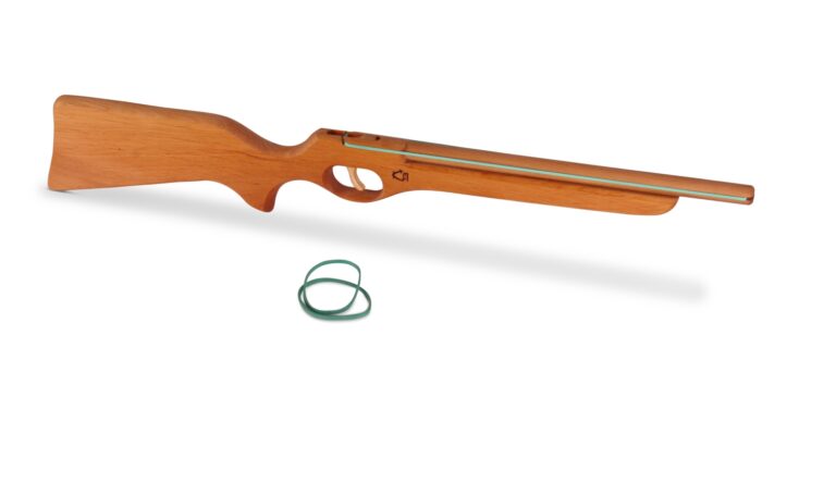 Kinder-Gewehr m Funktion, Erle geölt (schiesst Gummis)