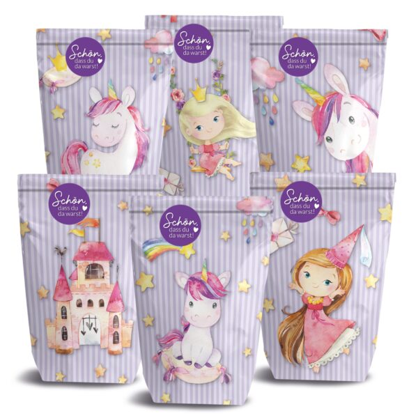 12 Geschenktüten zum Geburtstag – Einhorn