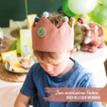 Geburtstagskrone Musselin - Rotbraun – Bild 6