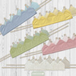 Musselinkrone mit goldenen Akzenten – Blau – Bild 7