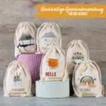 Leinensäckchen - Geburt Wal - 6er – Bild 2