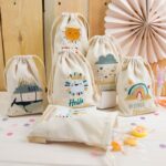 Leinensäckchen - Geburt Wal - 6er – Bild 3