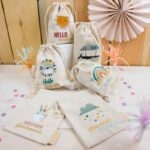 Leinensäckchen - Geburt Wal - 6er – Bild 4