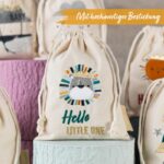 Leinensäckchen - Geburt Wal - 6er – Bild 6