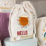 Leinensäckchen - Geburt Wal - 6er – Bild 7