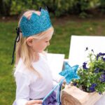 Glitzerkrone und Zauberstab - Türkis - Set 2 – Bild 4