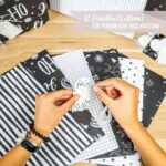 Weihnachtsgeschenkpapier - Schwarz weiß - Set 9 – Bild 3