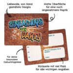 Geburtstags Einladungskarte Jugendlich Jungen – Bild 2