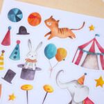 Briefblock Set - Zirkus - Set 3 – Bild 3