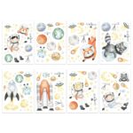 Wandtattoos - Astronauten - Set 4