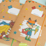 4 Mappen mit Gummiband A4 Superhelden Tiere - Set 14