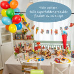 4 Mappen mit Gummiband A4 Superhelden Tiere - Set 14