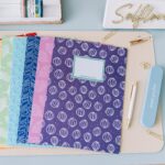 8er Set DIN A4 Heftumschläge aus Papier - Regenbogen - Set 1 – Bild 2