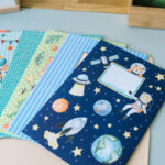 8er Set Heftumschläge - Weltall + Dinos - Set 3 – Bild 4