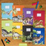 8 Papierheftumschläge A4 Welt der Dino - Set 16 – Bild 6