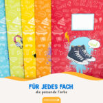 8 Papierheftumschläge A4 Graffiti  - Set 18 – Bild 4