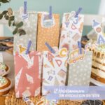 12 Geschenktüten mit Anhängern Einschulung Pastell - Set 3 – Bild 6