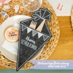 4 Filzschultüten Grau - Set 1 – Bild 4