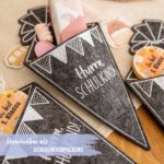 4 Filzschultüten Grau - Set 1 – Bild 5