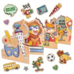 Tischdeko Set Schule Superhelden Tiere - Set 5