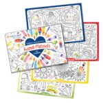 Ausmal Platzsets Schule Aquarell - Set 01