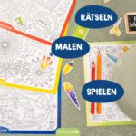 Ausmal Platzsets Schule Aquarell - Set 01 – Bild 4