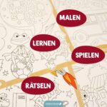 Ausmal Platzsets Schule Superhelden Tiere - Set 02 – Bild 4