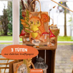 3 Laternen Waldtiere aquarell - Set 6 – Bild 3