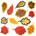 Fensterbilder - Blätter - Set 1