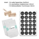 Tütenset weiss mit Klammern – Nr 68 – Bild 2