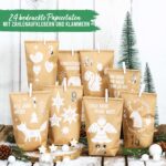 Adventskalender bedruckt – Waldtiere weiss – Bild 2
