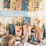 Adventskalender mit bedruckten Tüten - Petrol – Bild 2