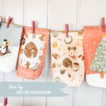 Adventskalender mit bedruckten Tüten – Eisblau – Bild 3