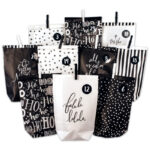 Adventsjalender Holy Night black & white